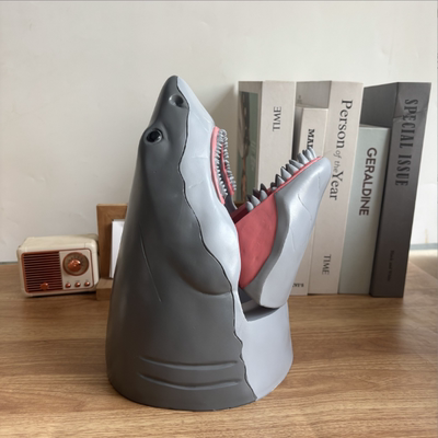 鲨鱼爆米花桶装饰摆件