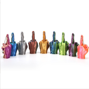 新款Christmas Middle Finger Decoration圣诞节竖中指钥匙扣挂件