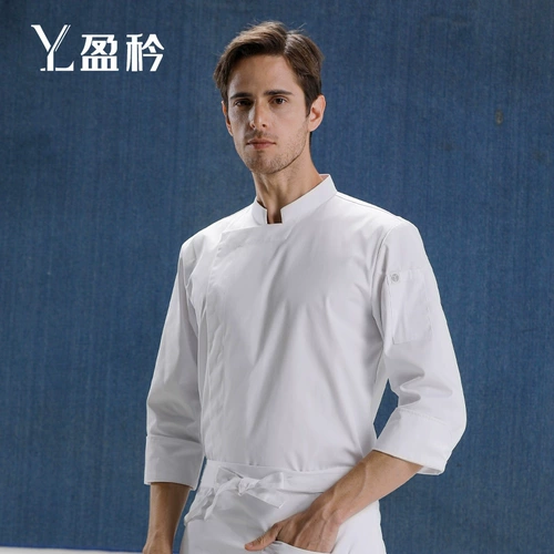 Костюм шеф -повара Мужской высокий отель отеля Western Restaurant Poor Kitchen Bakery Restaurant Работая одежда с длинной зимней хлопком