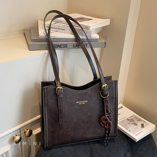 复古托特包女中号2025秋冬新款时尚百搭高级感日常通勤单肩手提包