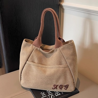 帆布包女式便当袋手提小拎包