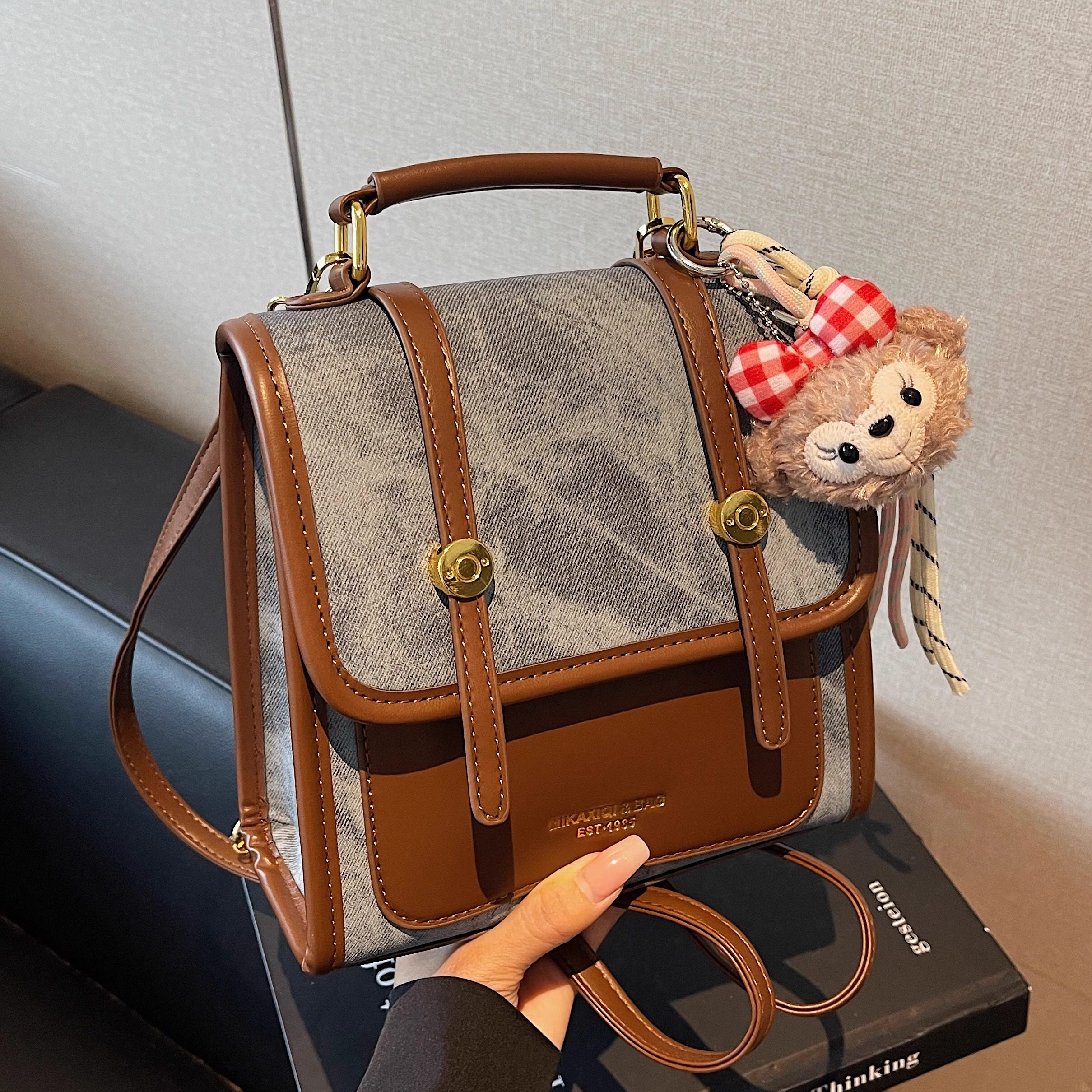 高级感小众牛仔双肩包女小型2025新款时尚百搭休闲通勤旅行小背包,箱包皮具/热销女包/男包,双肩背包,淘宝优惠券,粉丝福利购,淘宝优惠卷