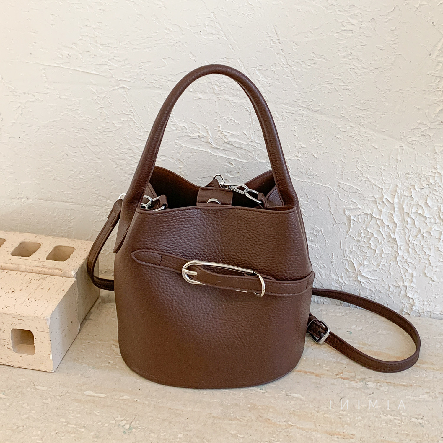 复古小众荔枝纹水桶包女手提包2026早春新款时尚百搭日常斜挎包,箱包皮具/热销女包/男包,水桶包,淘宝优惠券,粉丝福利购,淘宝优惠卷