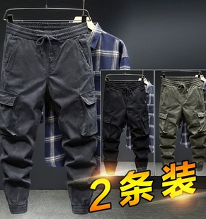 裤 春秋季 子男耐磨工装 子 工作服裤 宽松纯棉电焊工防烫劳保服工作裤