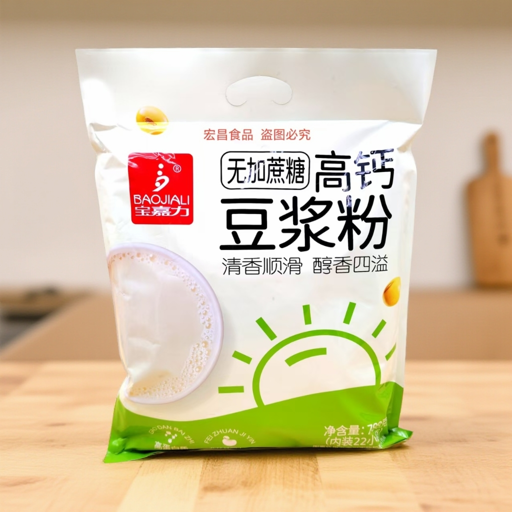宝嘉力无加蔗糖原味豆浆粉