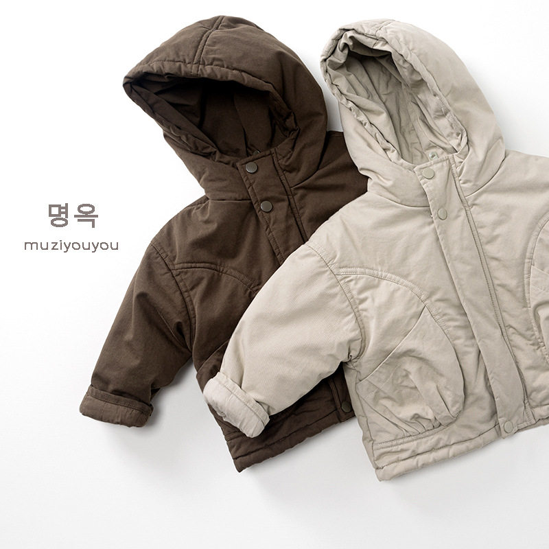 儿童棉衣外套男女童新款保暖百搭日韩系夹棉上衣棉服冬季宝宝童装