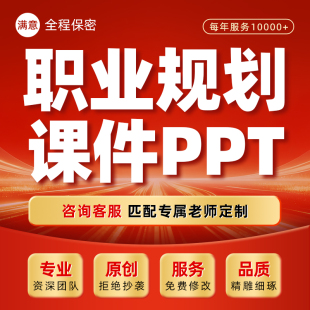 大学生职业生涯规划大赛汇报PPT就业指导教师案例分析课件代做