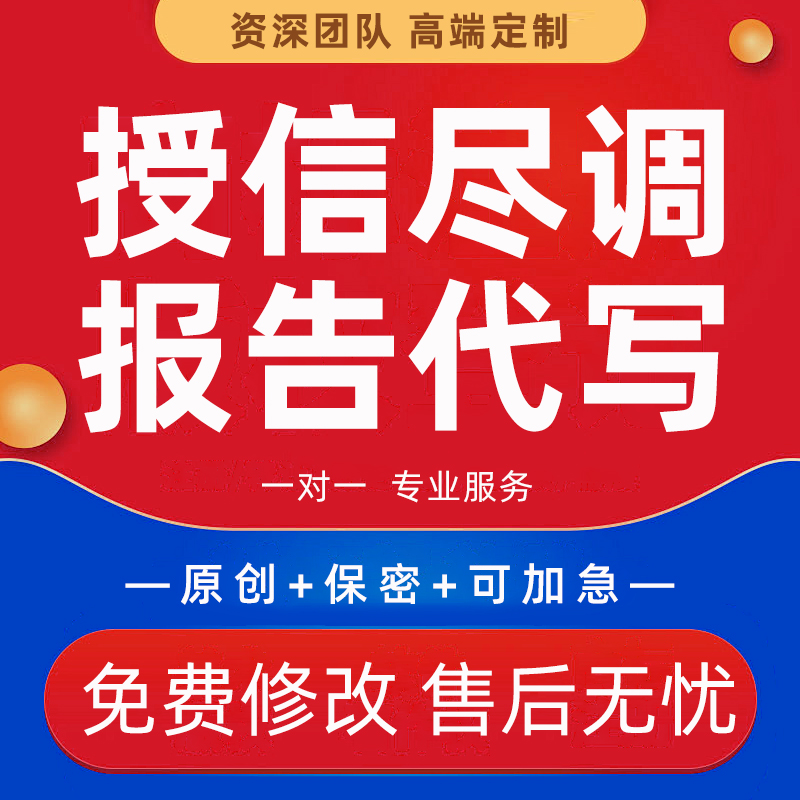 代写银行授信尽调材料企业项目融资贷款调研报告股权流贷案例分析