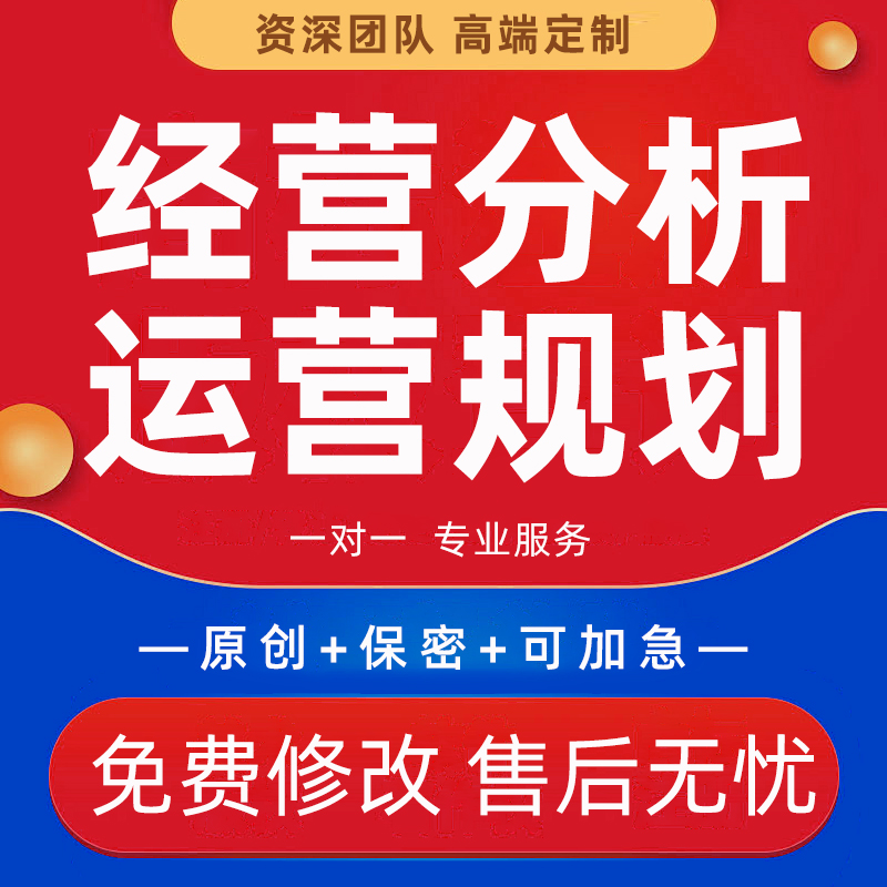公司经营分析报告年度工作总结汇报项目发展管理方案运营规划代写