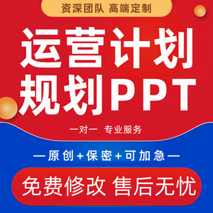 企业运营计划代笔公司经营分析报告项目管理策略集团战略规划PPT
