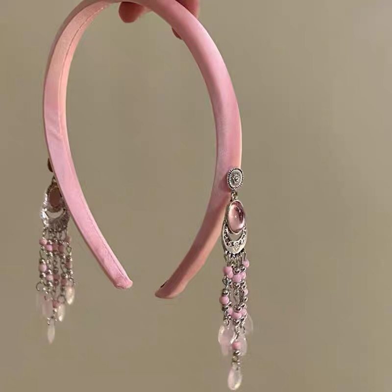 【甜粉花璃】新中式复古民族风发饰铃铛流苏发箍蒙古元素发饰头箍,饰品/流行首饰/时尚饰品新,发饰,淘宝优惠券,粉丝福利购,淘宝优惠卷