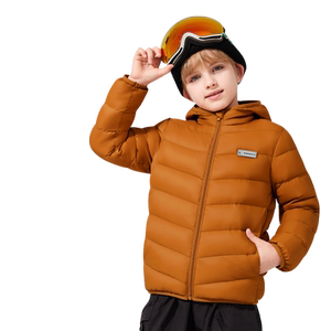 史努比童装男童轻薄羽绒服2024新款冬季外套保暖三防儿童羽绒内胆