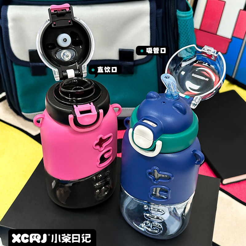 小茶日记男士水杯2025新款饮水杯时尚高颜值便携式外出吸管杯WB,餐饮具,便携/折叠水杯,淘宝优惠券,粉丝福利购,淘宝优惠卷