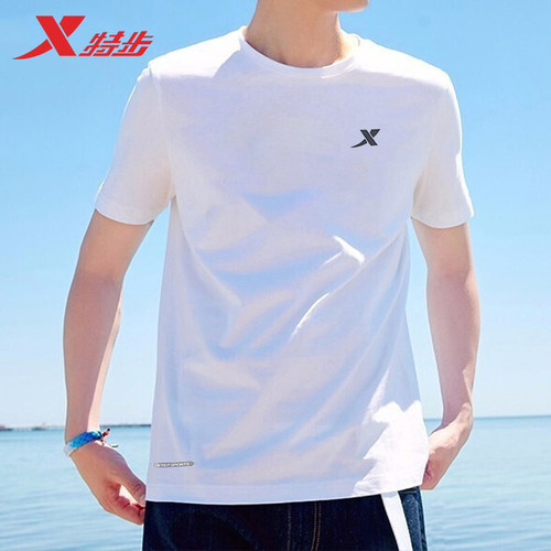 特步短袖t恤男百搭速干透气上衣