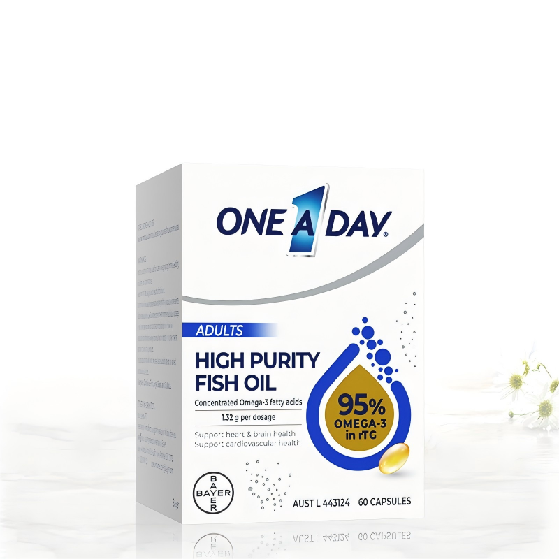 拜耳OneADay水晶鱼油95%高纯度omega3深海鱼油软胶囊 百亿补贴