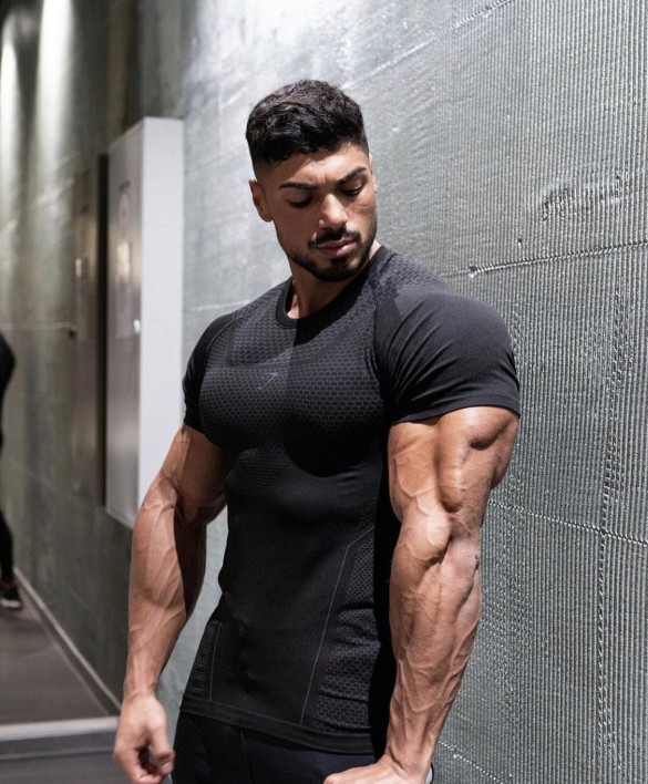 鲨鱼ONYX GYMSHARK紧身衣超级英雄新款健身短袖男款T恤训练