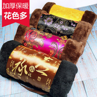 暖手筒手捂子冬季保暖汉服绸缎棉布珊瑚绒中老年老人福禄寿免插电