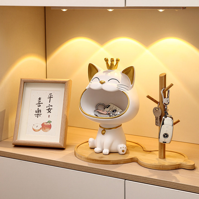 入户玄关钥匙收纳摆件电视柜乔迁新居礼物家居饰品进门鞋柜置凌之,收纳整理,钥匙收纳盒,淘宝优惠券,粉丝福利购,淘宝优惠卷