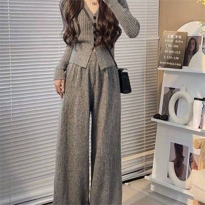 2025气质套装两件套高级新款小个子毛衣大小姐一整套秋冬