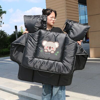 挡风被冬季电动车加绒加厚双面防水防风保暖四季通用新款挡风被