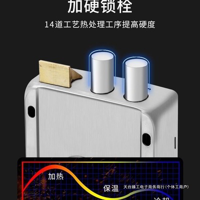 门锁家用通用型锁具老式防盗大门铁门外装木门农村不锈钢牛头新款