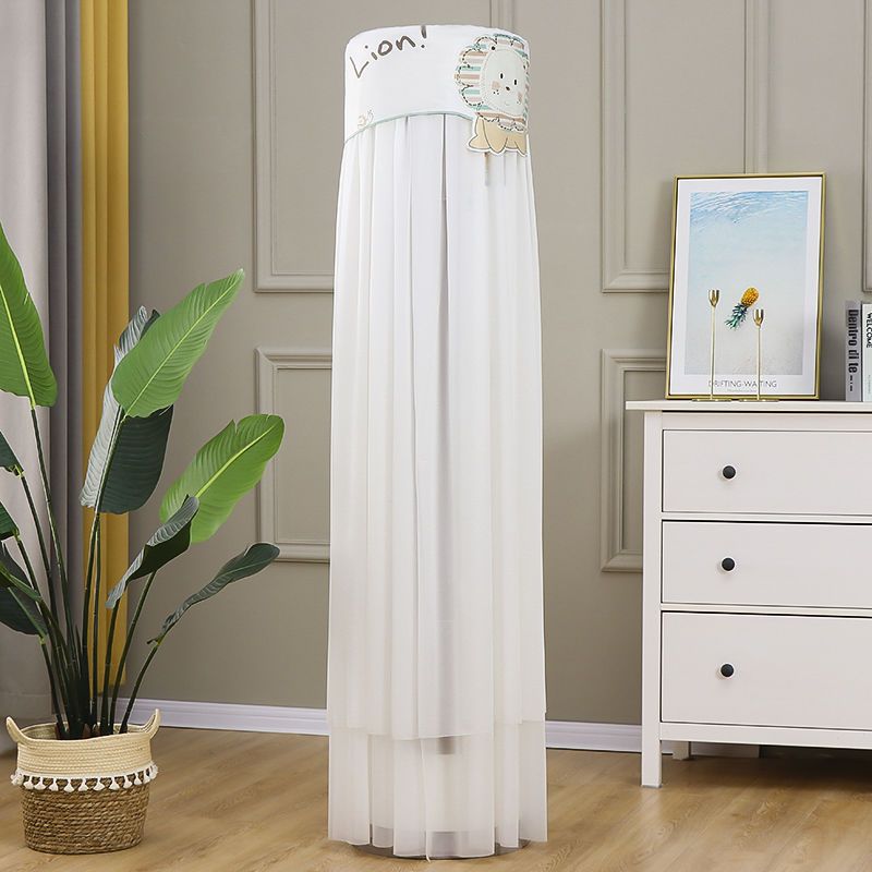 现代圆柱形柜机罩立式精美美人圆形空调罩子防尘罩开机不取款