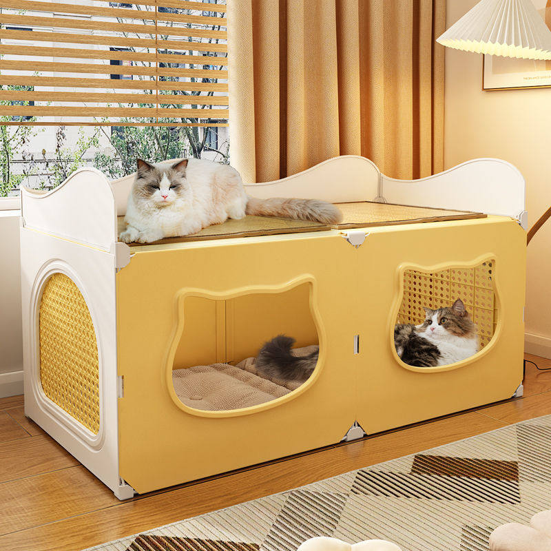 猫窝夏季封闭式不占地猫房子带碗猫咪别墅抓板狗窝可拆洗四季通用,宠物/宠物食品及用品,猫窝/屋/帐篷/沙发,淘宝优惠券,粉丝福利购,淘宝优惠卷