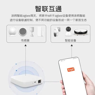 涂鸦智能zigbee网关多功能网络智慧控制中心全屋灯光窗帘设备控制