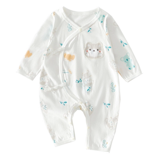 新生婴儿衣服夏季薄款0到3个月夏天初生宝宝连体衣52码a类夏装男6