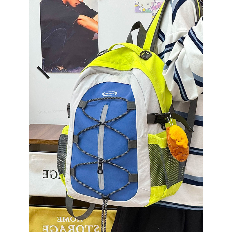 韩版小清新双肩包女高颜值简约风休闲背包日常通勤旅行轻便背包