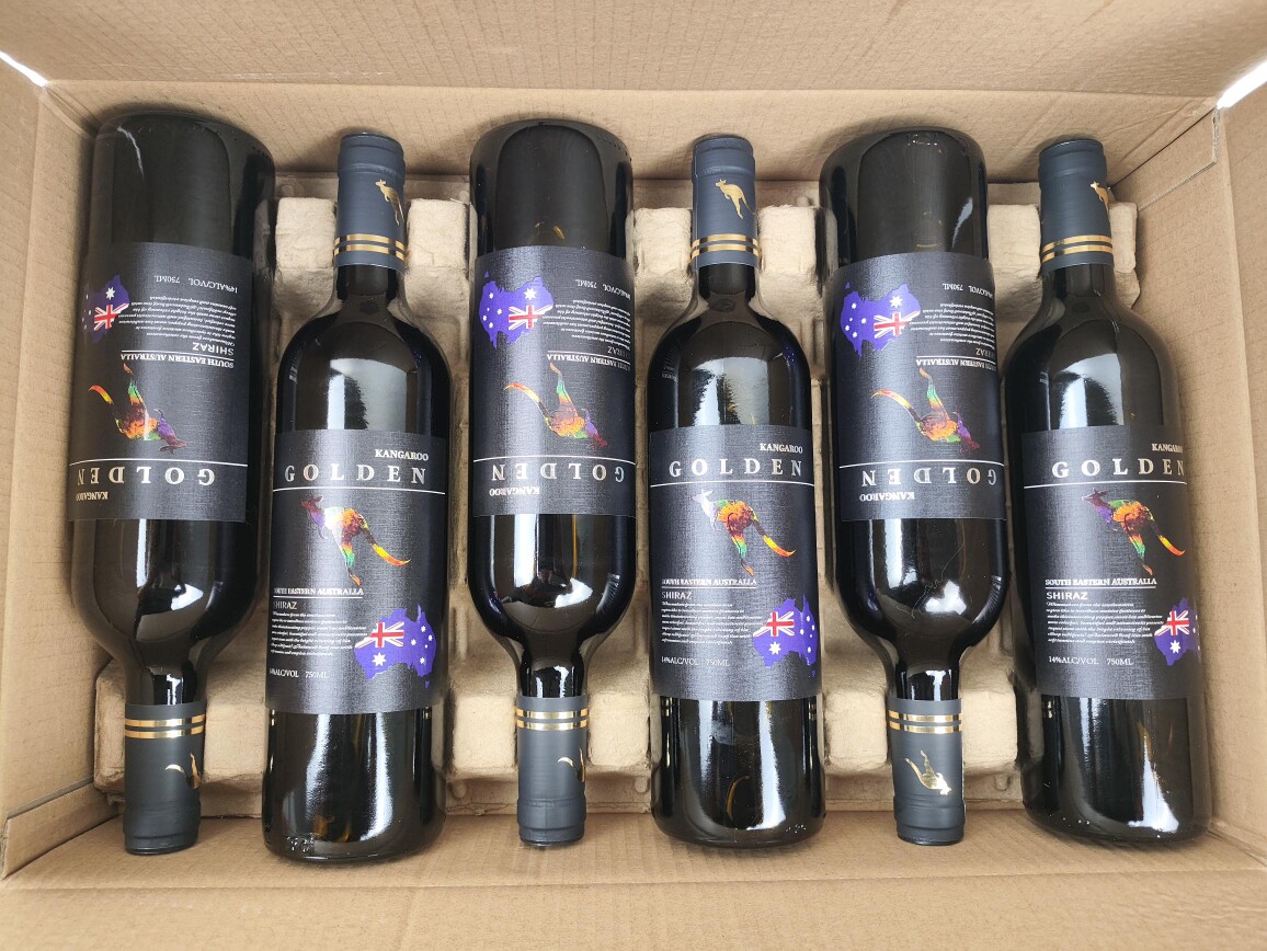 [买1送1]澳大利亚进口干红葡萄酒整箱750ml6支澳谷袋鼠西拉14度