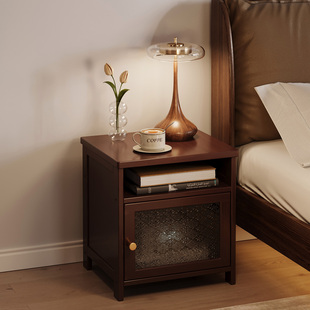 床头柜家用卧室储物收纳柜多功能一体窄柜简约现代小型床边置物架