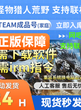 steam正版怪物猎人荒野 Monster Hunter Wilds国区成品号联机合作