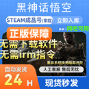 全新成品账号 游戏黑神话悟空 steam正版 在线畅玩dlc 网吧可用
