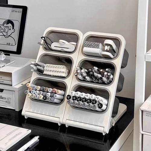 笔筒斜插式大容量画笔架