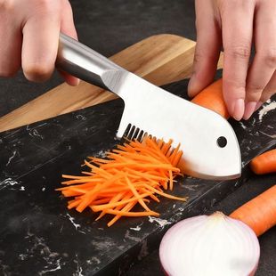 不锈钢切丝器大葱刮丝切葱丝切葱器切葱刀切丝神器切葱花刀多功能