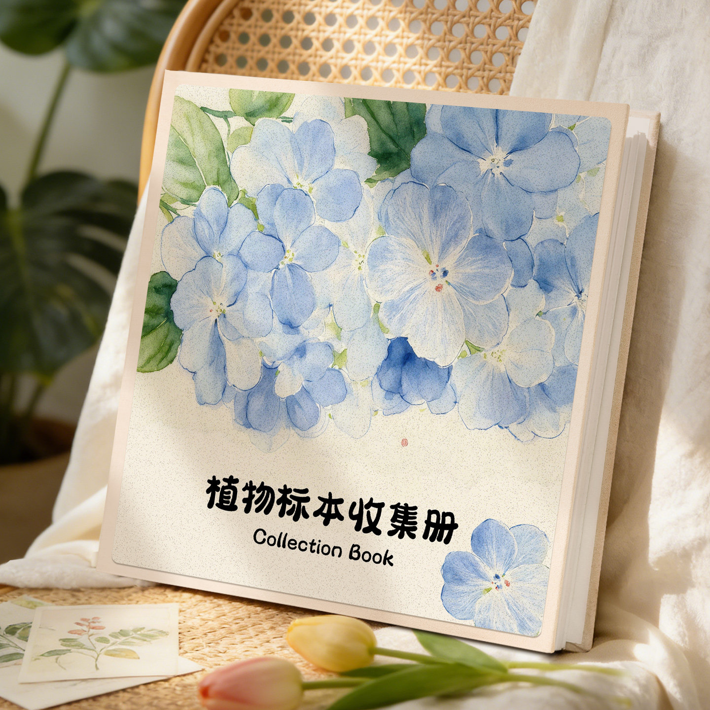 diy覆膜自粘贴相册本大容量植物标本收集册树叶鲜花收纳相簿影集