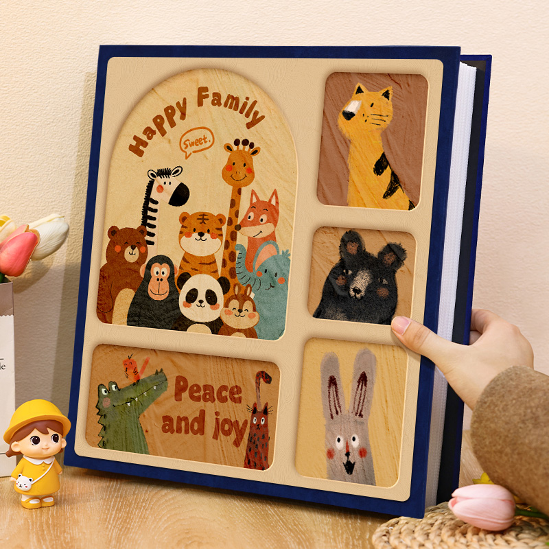 熊猫大容量相册集俩伙计插页6寸