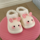 女学生防水外穿懒人时尚 冬季 棉拖鞋 居家防滑可爱小兔子毛毛拖棉鞋