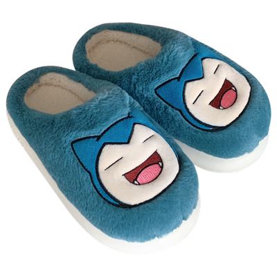 冬季家居卡通情侣可爱加绒棉拖鞋