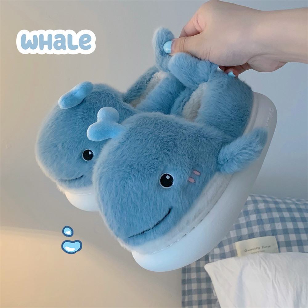 亲子可爱小鲸鱼毛毛鞋全包跟保暖防滑冬季时尚软底居家棉拖鞋男女,居家布艺,居家棉拖/棉鞋,淘宝优惠券,粉丝福利购,淘宝优惠卷