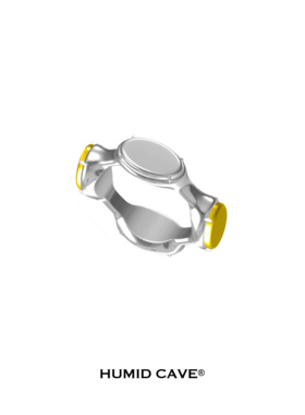 HUMIDCAVE中性双色多戒面小众