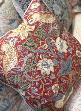 高端1折到手W*M名画系列印花抱枕/贡缎四件套/磨毛件套 100%棉