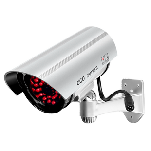 仿真摄像头插电防盗假监控器仿真灯220v家用门口监控模型防贼灯