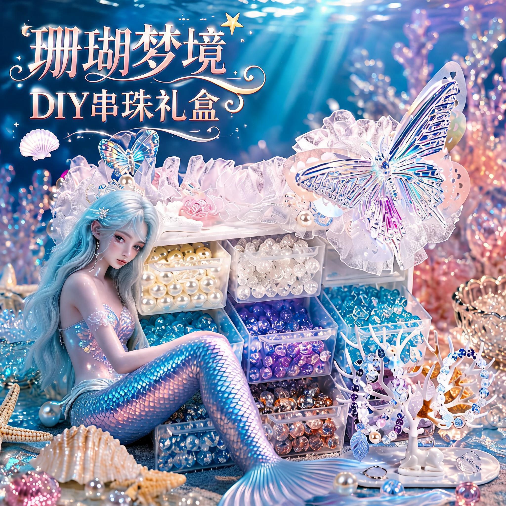 儿童DIY串珠益智玩具6-10岁