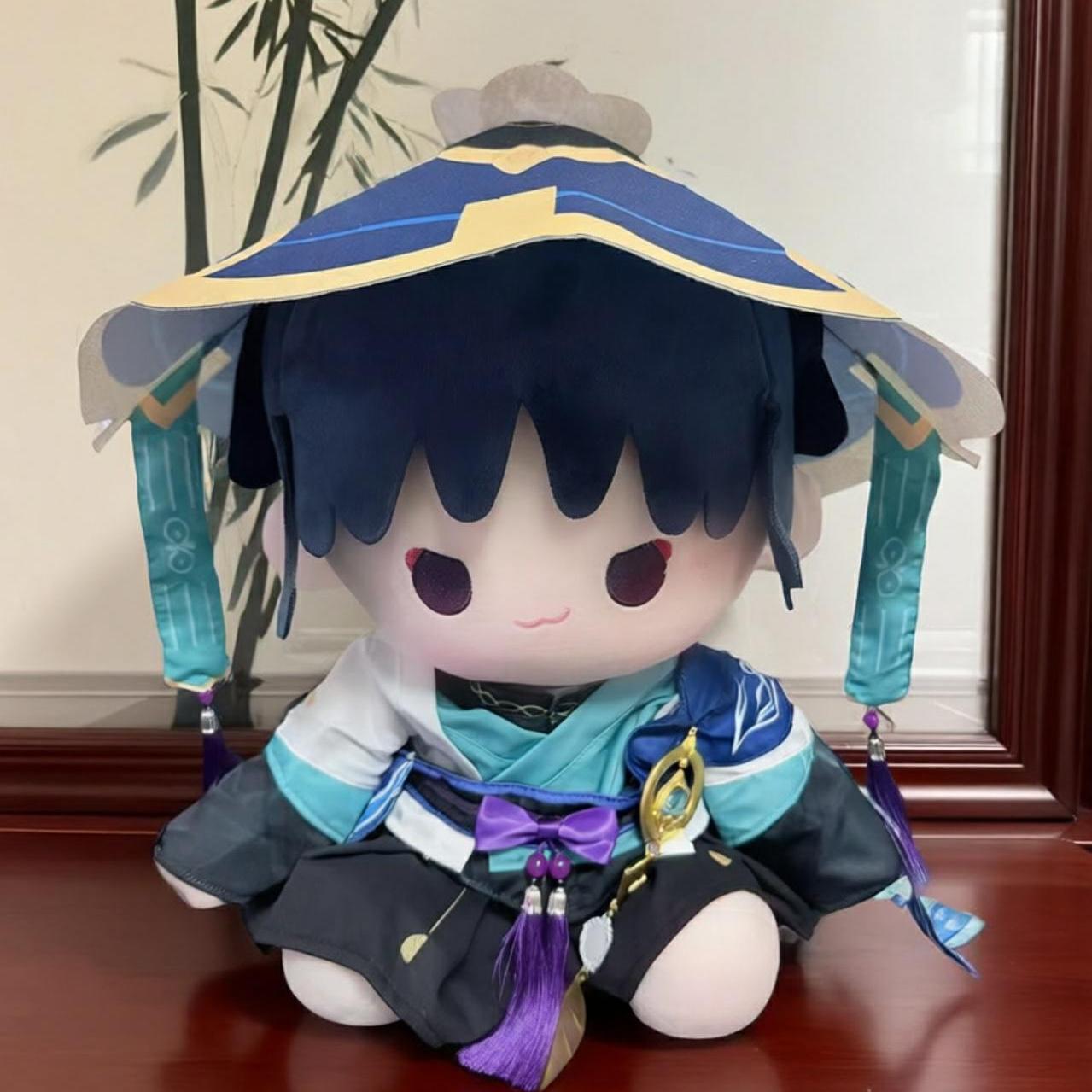 现货原神散兵40cm坐姿棉花娃娃