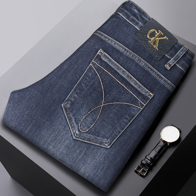 ck秋冬新款直筒宽松牛仔裤