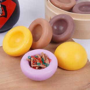 仿真窝窝头杂粮馒头模型创意中式早餐店菜品道具整蛊娱乐玩具