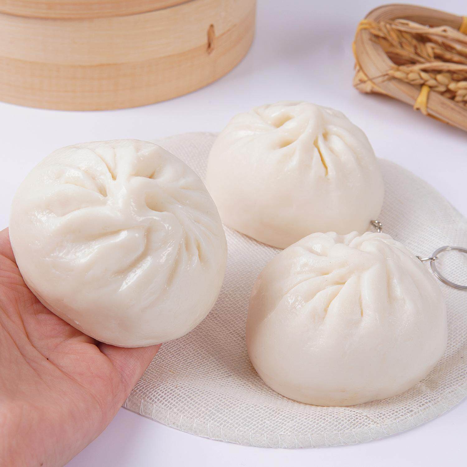 8cm仿真食物包子钥匙扣PVC儿童食玩
