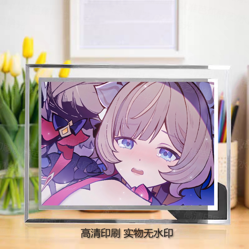 原神桑多涅木偶晨光熹微pv截图水晶相框摆件月之八归乡千灵节壁纸